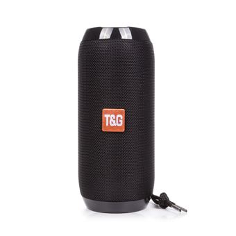 Coluna Portátil DAM TG-117 | Bluetooth 5.0 | Leitor USB |  micro SD | Rádio FM | Entrada Auxiliar de Jack de 3, 5 mm - Preto - 1