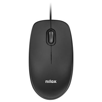 Rato com Fios Nilox MOUSB1003 | 1600 DPI | Preto - 1