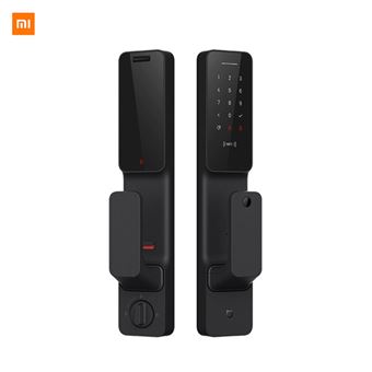 Fechadura Inteligente Xiaomi MIJIA-40 | Desbloqueio NFC | Bloqueio de Impressão Digital | Cilindro de Bloqueio de Nível C - Preto - 1