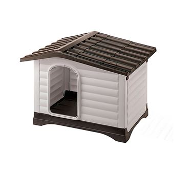 Casota para Cão Ferplast DOGVILLA 90 | Castanho, Cinzento - 1