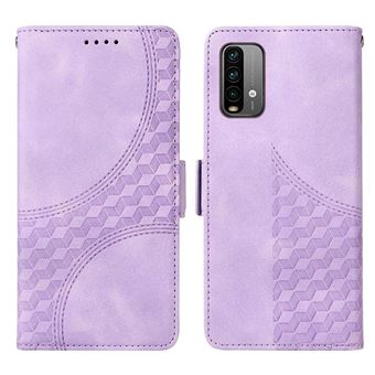 Capa FLOODKING para Xiaomi Poco M3 | Design Acolchoado | Couro PU Premium | Roxo - 1