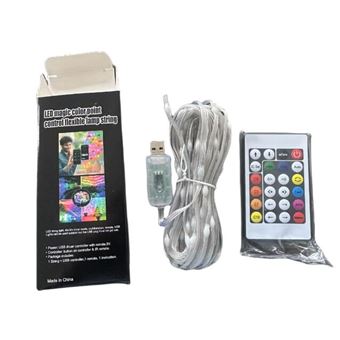 Fita LED EZII PMD-50-BT | Bluetooth | 50 RGB go | Comando com 24 Botões | 5M | Impermeável - 1