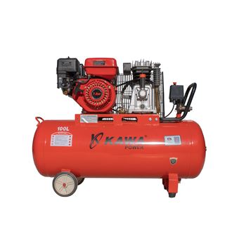 Compressor de Ar de Correias com Motor a Gasolina Kawapower | 7HP | 100L | 250L/min | 8 BAR - 1