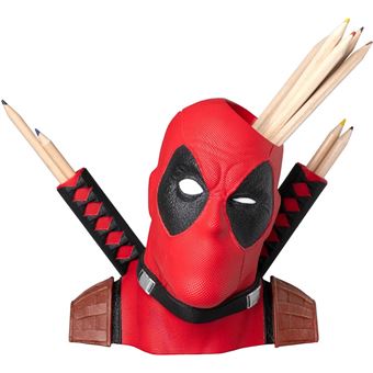 Recepiente de Lapiseiras 3D Cabeça Deadpool Marvel | 18 cm - 1