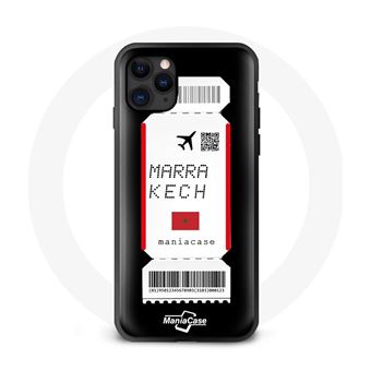 Capa Maniacase para Iphone 11 Pro Max Bilhete de Avião Marrakech - 1