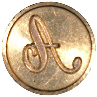 Sinete Torrejano Letra A com Cabo de Madeira Pasi100500 - 1