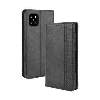 Capa FOXDOCK para Samsung Galaxy Note 10 Lite | Fecho Magnético | Estampado Vintage | Pele PU | Compartimentos para Cartões | Preto - 1