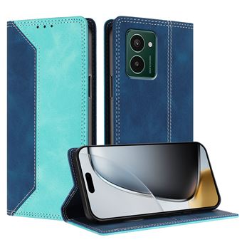 Capa FLOODKING para Nokia HMD Pulse Pro | Couro Premium Bicolor | Porta-Cartões | RFID | Suporte | Verde Claro - 1