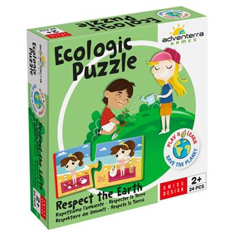 Puzzle Adventerra Games Pessoas Ecologic  Respect the Earth | 24 Peças - 1