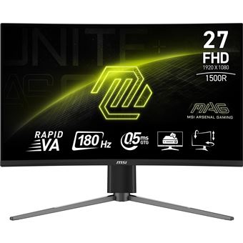 Monitor Gaming MSI MAG 27C6PF | FHD | 0,5 ms | 180 Hz | 27" | E - 1
