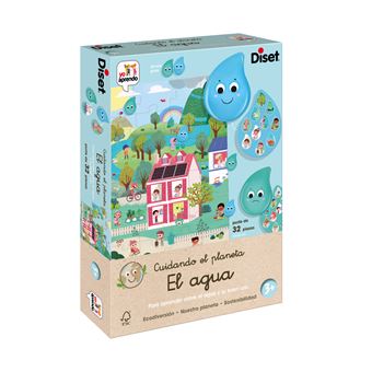 Puzzle Diset Desenhos Animados Yo Aprendo - Take Care Of The Planet Save Water | 32 Peças - 1