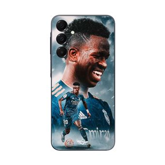 Capa Maniacase para Samsung Galaxy A15 | Vinicius Jr Real Madrid Azul Papel De Parede - 1