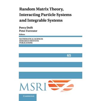 Random Matrix Theory, Interacting Particle Systems and Integrable Systems - Hardback - 2014 - 1