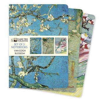 Vincent Van Gogh Blossom Set Of 3 Standard Notebooks By Flame Tree Publishing - 1