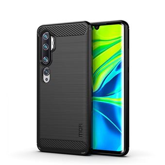 Capa Magunivers | TPU fibra de carbono escovada Preto para Xiaomi Mi CC9 Pro/Note 10