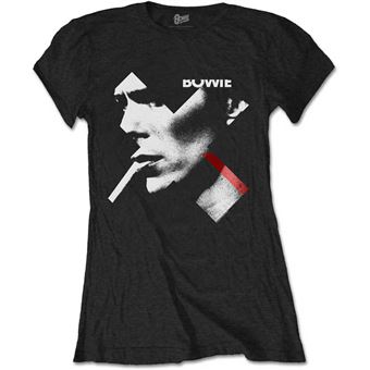 T-shirt Rock Off DAVID BOWIE | X Smoke Red | Preto | XXL | Corte de Senhora - 1