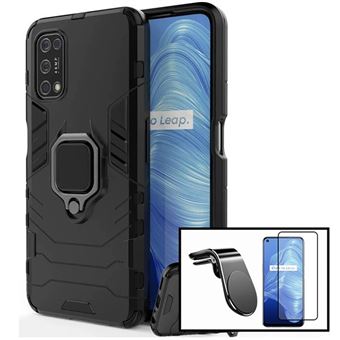 Kit Phonecare | Película de Vidro 5D Full Cover + Capa 3X1 Military Defender + Suporte Magnético L Safe Driving para Carro para Realme V5 5G - 1