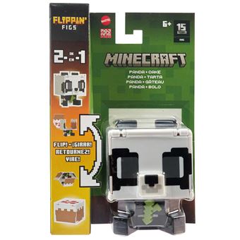 Minecraft Flippin' Figs 2 em 1 Panda + Bolo Mattel - 1