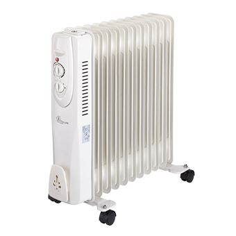 Aquecedor Elétrico a Óleo Extralink Aquecedores a Óleo NY-25W1 2500W | Branco - 1