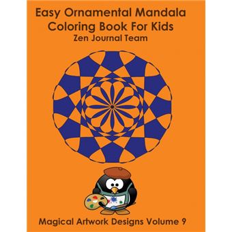 Easy Ornamental Mandala Coloring Book For Kids - 1