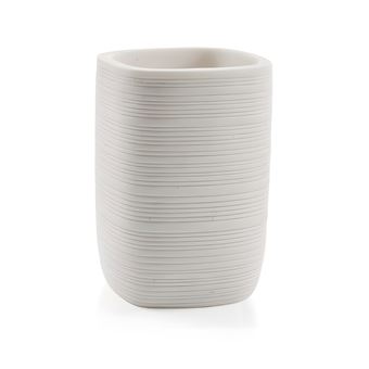 Copo BATHSTAGE B.KUBIC com Acabamento em madeira branca | material poliresina - 1