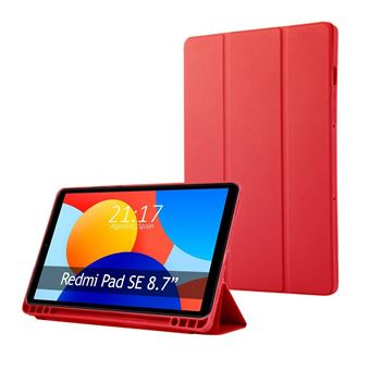 Capa TUMUNDOSMARTPHONE flip inteligente para Xiaomi Redmi Pad SE 8.7 | Vermelho - 1