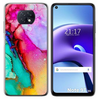 Capa Tumundosmartphone Gel TPU para Xiaomi Redmi Note 9T 5G design de mármore 15 desenhos - 1