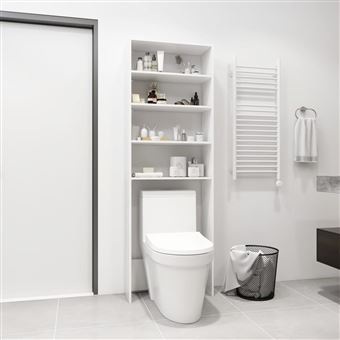 Armário para Máquina de Lavar a Roupa | roupa 64x24x190 cm | branco - 1