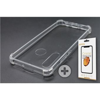 Conjunto com Película de Vidro Temperado e Capa Skyhe para Huawei P30 Lite Gel Reforçado Transparente - 1