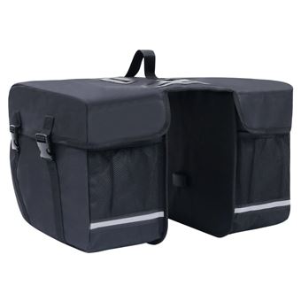 Alforge Duplo para Bicicleta vidaXL | Impermeável | 35 L | Preto - 1