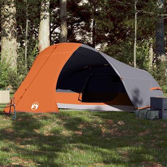 Tenda de campismo vidaXL | cúpula para 4 pessoas impermeável laranja - 1