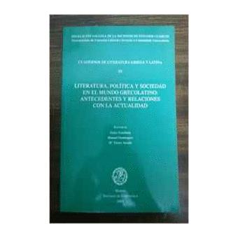 Lit., polit. y soc. en el mundo grecola - 1