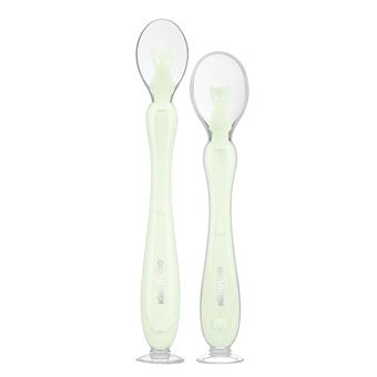 Colher de Silicone com Ventosa 2pçs Kikka Boo Menta - 1