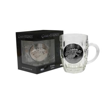 Caneca de Cerveja Game of Thrones Stark Metallic Logo - 1