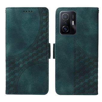 Capa FLOODKING para Xiaomi 11T/11T Pro | Design Acolchoado | Couro PU Premium | Verde - 1