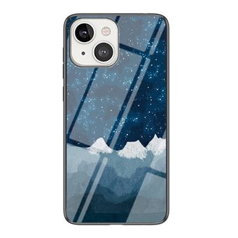 Capa e TPU céu estrelado, Anti-riscos, xadrez estrela lou à Prova de Choque para iPhone 13 mini 5.4'' - 1