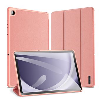 Capa DUX DUCIS para Samsung Galaxy Tab A9 Plus em PU com Suporte e Porta-Lápis– Rosa - 1