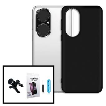 Kit Película de Vidro UV + Capa Silicone Líquido + Suporte Magnético Carro Reforçado Phonecare para Huawei P50 Pro - 1