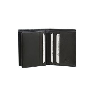 Carteira Pequena Homem em Pele MP TAGUS - Preto - 1