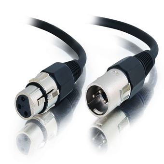 Cabo de Áudio C2G 5m Pro-Audio XLR M / F | Preto - 1