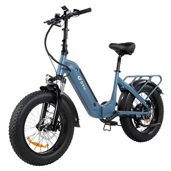Bicicleta Elétrica DYU FF500 | 20'' | 32KM/H | 48V | 500W | Electric BiKe - Azul - 1