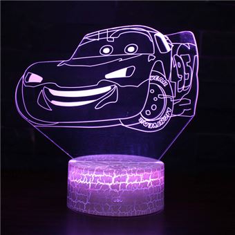 Lâmpada 3D HSMY | Infantil | Multicolorido com Controlo Remoto | Carro | 115 - 1