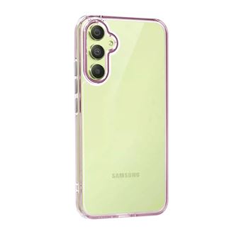Capa MisterCapas para Samsung Galaxy A35 5G Antichoque com Borda Colorida | Rosa - 1