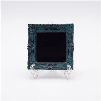 Espelho Mini Azul Quadrado Presentear - 1