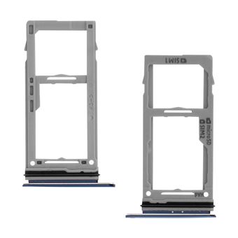Substituição da Bandeja de Cartão Avizar para Galaxy S9/S9 Plus 2x | Nano SIM e Micro SD - Azul - 1