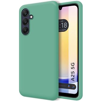 Capa Tumundosmartphone de Silicone Líquido Ultra Suave para Samsung Galaxy A25 5G Verde - 1