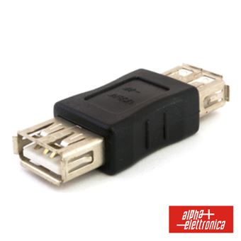 Ficha Adaptadora Alpha-Elettronica Usb-A Fêmea / Fêmea - 1