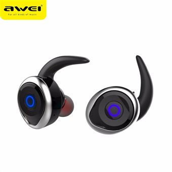 Auriculares Bluetooth Magunivers AWEI T1 Verdadeiro à Prova de Água IPX4 sem Fios para o iPhone 7 Samsung Nota 8 Prateado