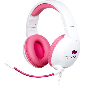 Auscultadores Gaming Konix Hello Kitty | Rosa, Branco - 1