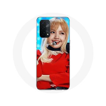 Capa Maniacase para Oppo A74 5G com Lisa do grupo Blackpink apresentando """"Playing With Fire"""" no MelOn Music Awards - 1